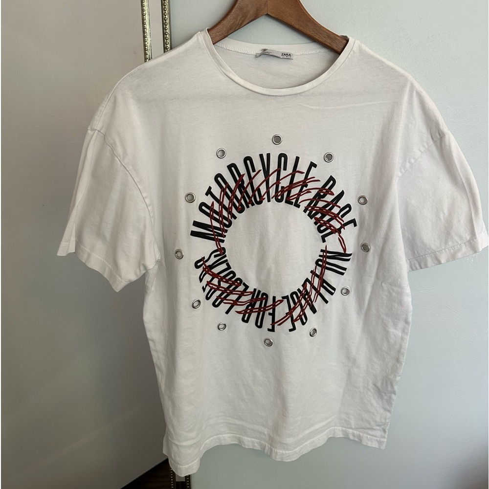 motorcycle rage oversized tee